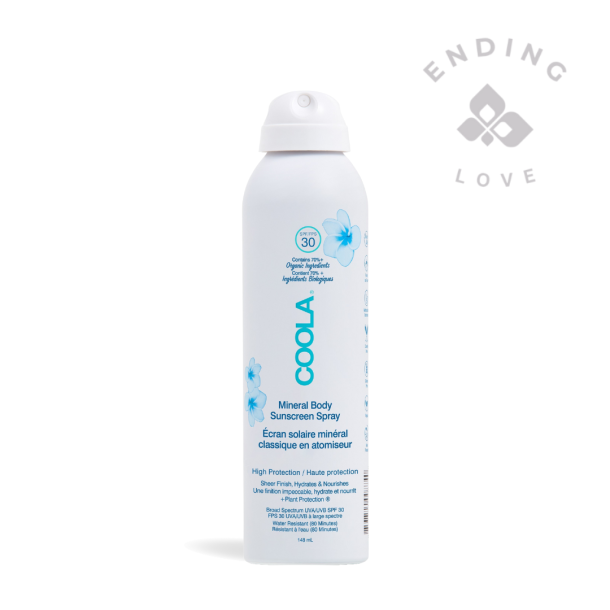 Ending Love - Coola: Mineral Body Sunscreen Spray Fragrance Free SPF 30 148ml