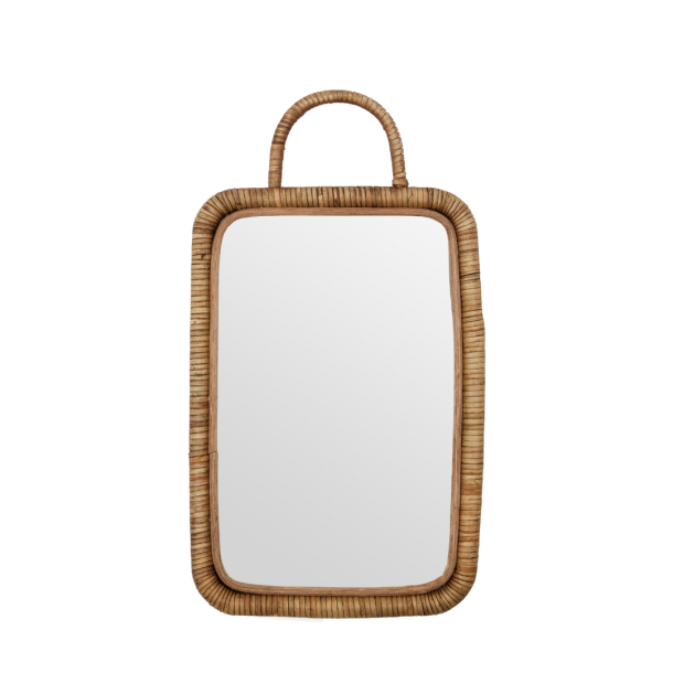 Meraki - Spejl m. ramme, MKBaki, Natural, 24x36